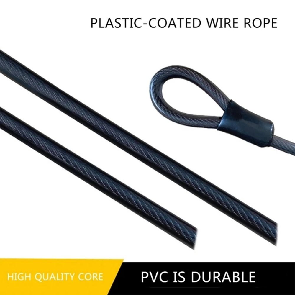 Cable Lock Flexible - Cable de bloqueo antirrobo para bicicleta,