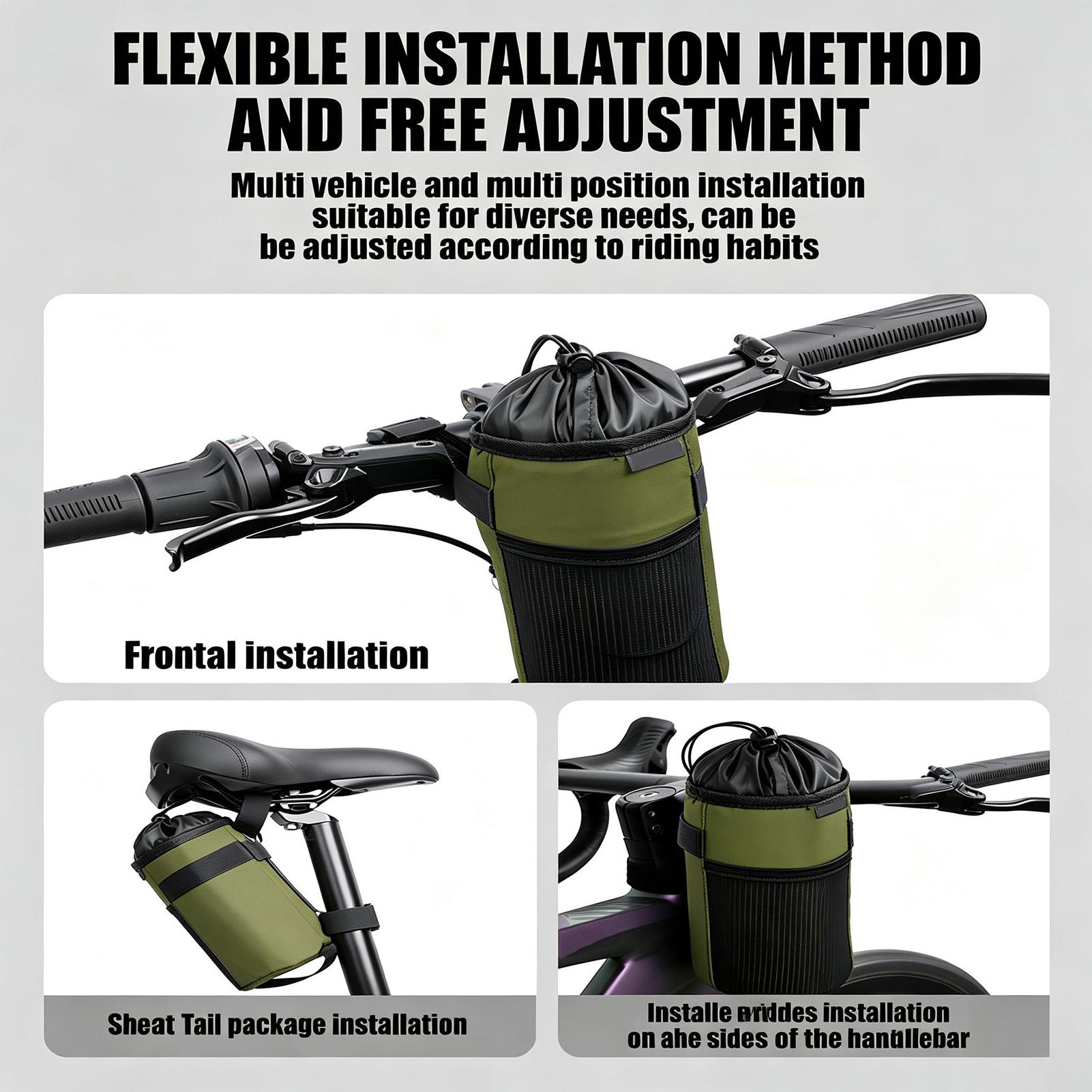 Commuting With Road Bike - Portavasos para bicicleta, bolsa térmica para