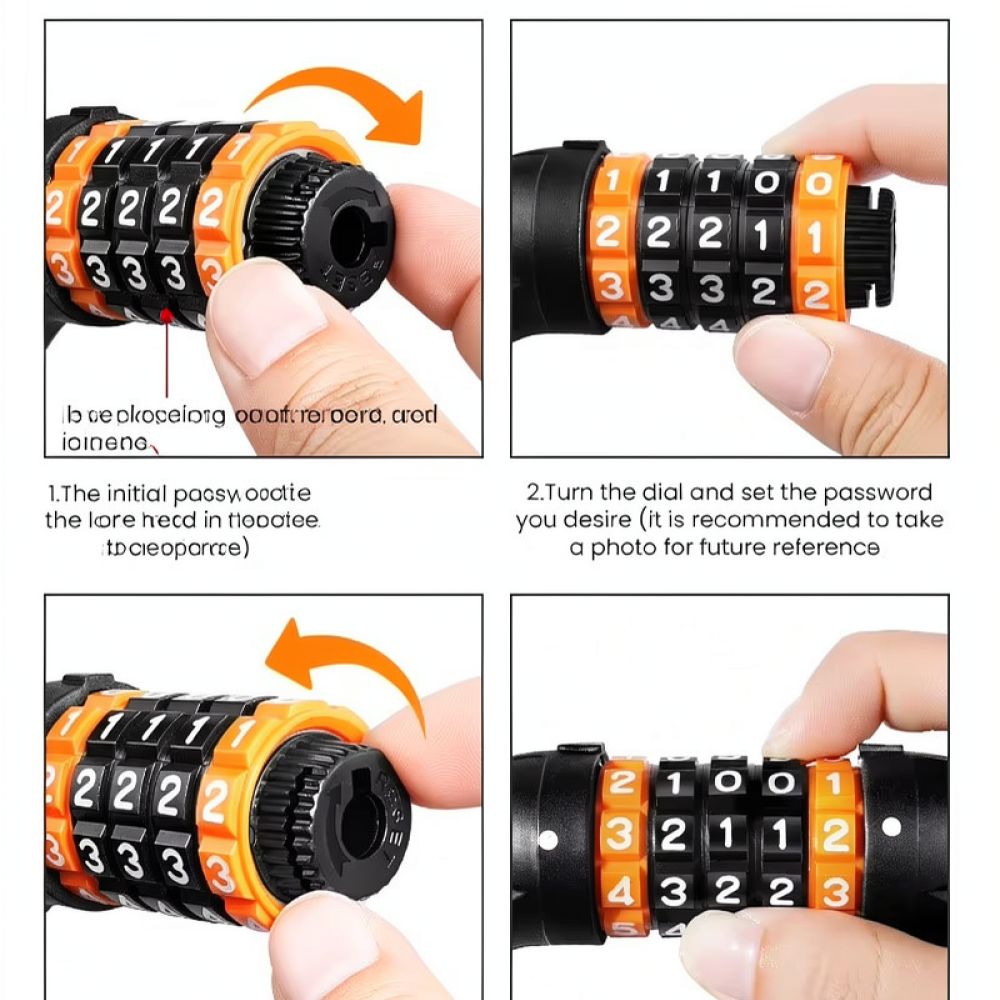 Cable Lock Flexible - Candado de seguridad para bicicleta BUCKLOS,