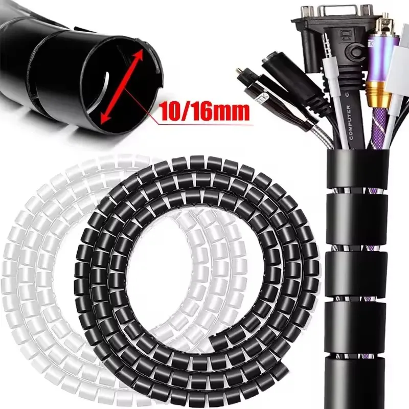 Cable Lock Flexible - Protector de Cable en espiral Flexible