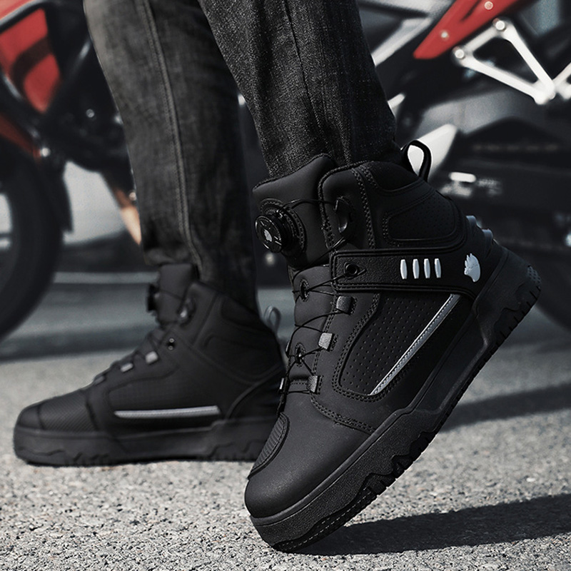 Cycling Commute Shoes - Botas de moto para hombre, impermeables,