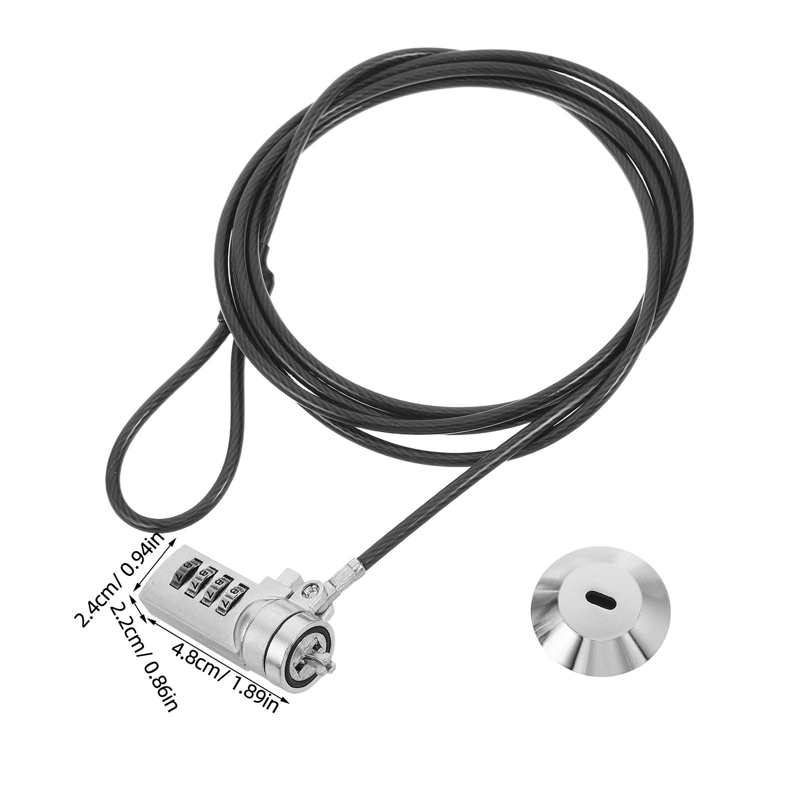 1 juego de cable de combinació - Cable Lock Flexible reseña y precio