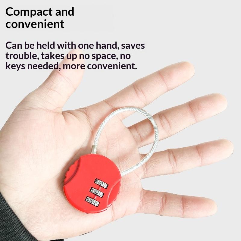 Candado de combinación con cab - Cable Lock Flexible reseña y precio