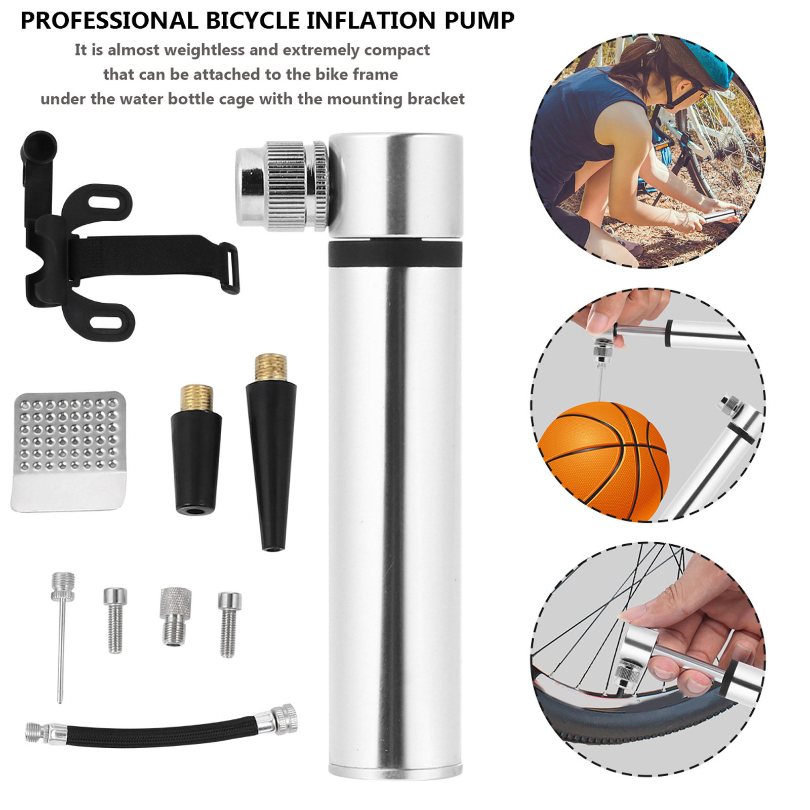 Kit de reparación de pinchazos - Bike Pump Frame Mount reseña y precio
