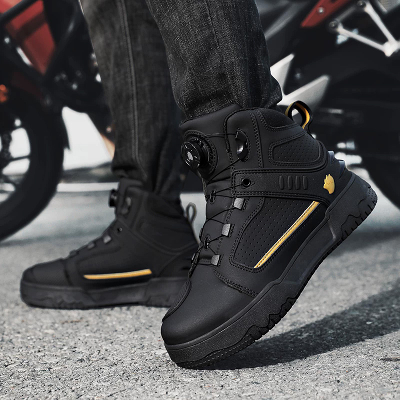 Botas de moto para hombre, imp - Cycling Commute Shoes reseña y precio