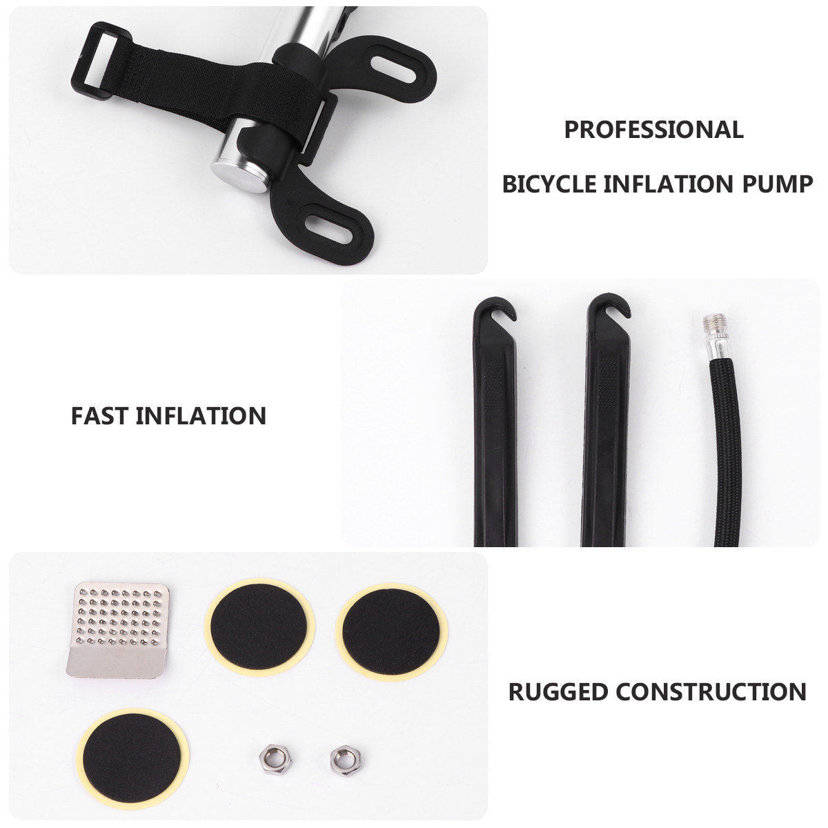 Kit de reparación de pinchazos - Bike Pump Frame Mount reseña y precio